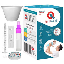FertilMARQ Fertility Test for Male Home Sperm Test Kit for Men Normal or Low Sperm Count Convenient Accurate Private Easy to Rea