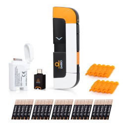 DARIO Glucose Monitor Kit iPhone Android Test Blood Sugar Levels Manage Diabetes Glucometer w 25 Strips 10 Lancets