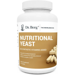 Dr. Berg Nutritional Yeast Tablets Natural B12 Added All 8 B Vitamin Complex