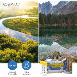 AquaVial Water Testing Kit 2 Pack E Coli and Coliform Water Test Kit for Drinking Water Pool Pond Lake Well Water Quality Bacter