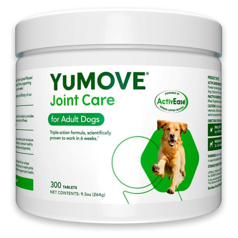 YuMOVE Joint Supplement Dogs Glucosamine Green Lipped Mussel Chondroitin MSM Omega 3