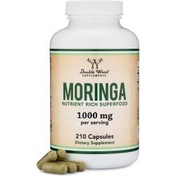 Double Wood Supplements Moringa Powder Capsules Organic 1000mg