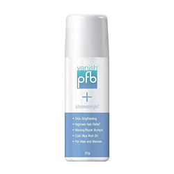 PFB Vanish Razor Bump Stopper Skin Care Treatment Dark Spot Remover Roll On Formula Treats Ingrown Hairs and Razor Burns 93g